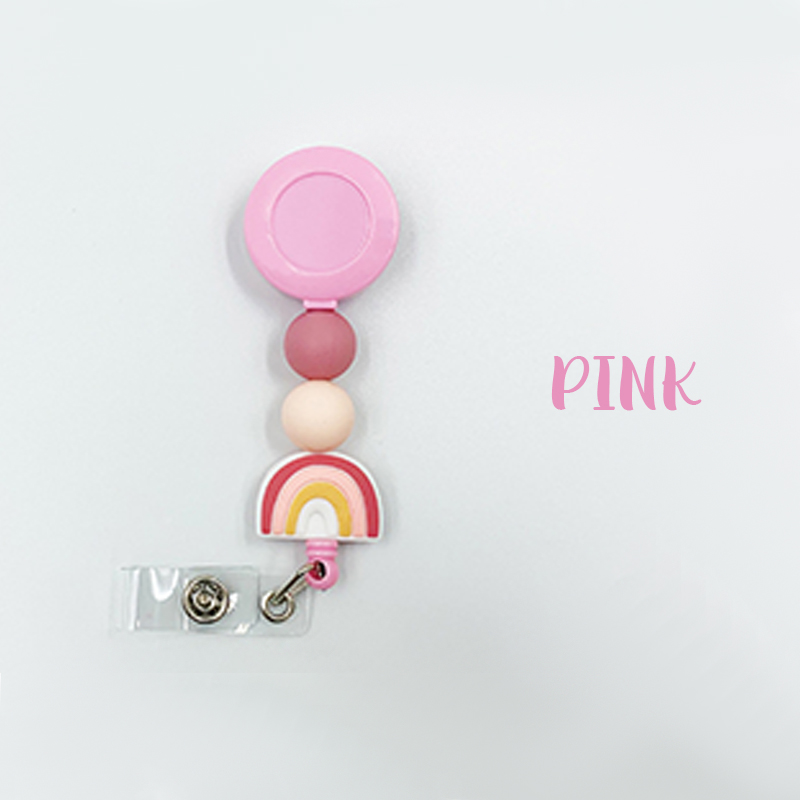 Colorful Beaded Nurse Badge Reel