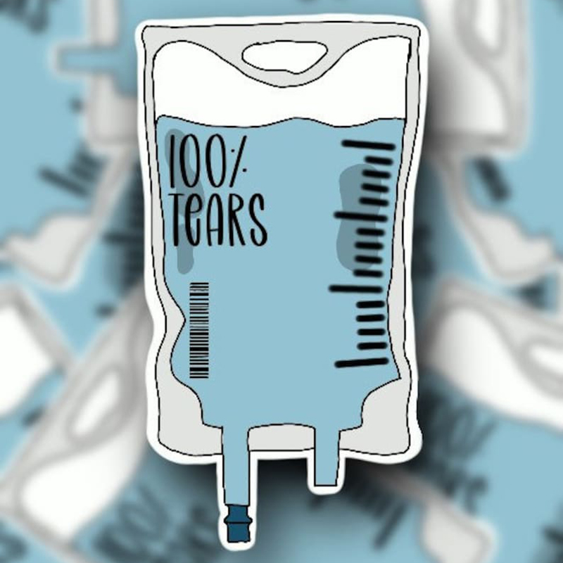 100% Tears Nurse Stickers