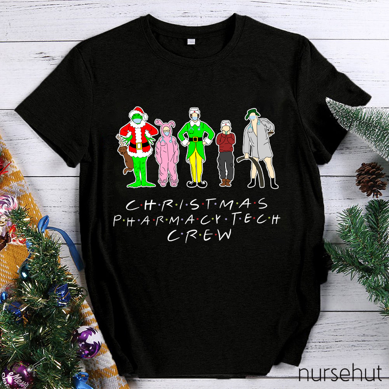 Christmas Pharmacy Tech Crew Nurse T-Shirt
