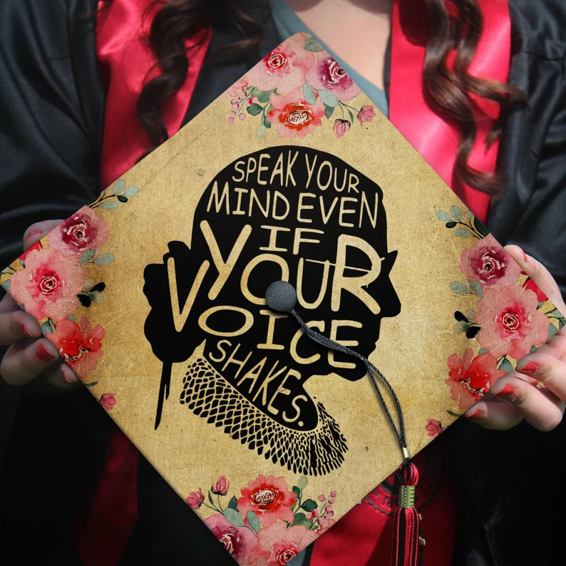 Speak Your Mind Graduation Cap Topper 