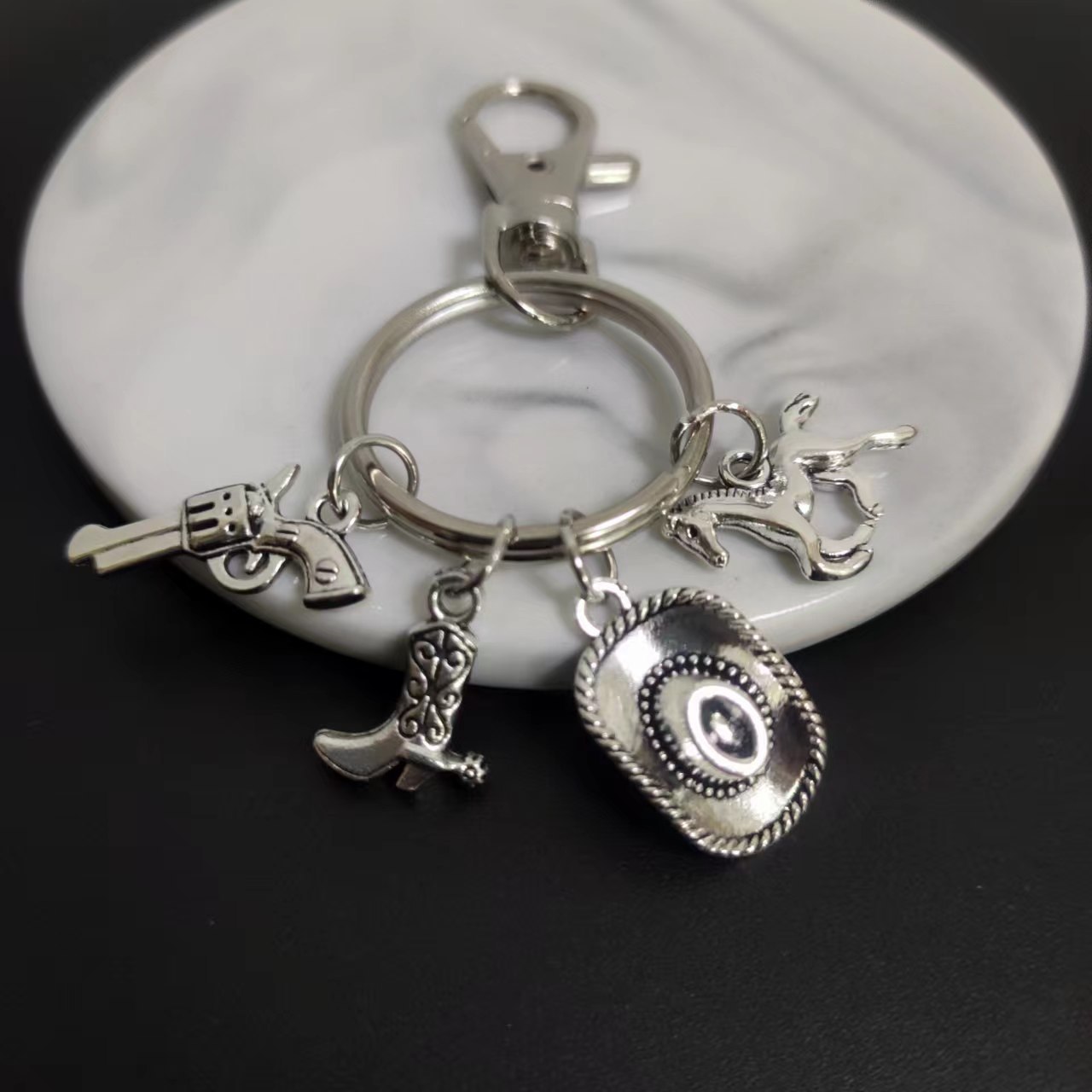 Cowboy Western Keychain