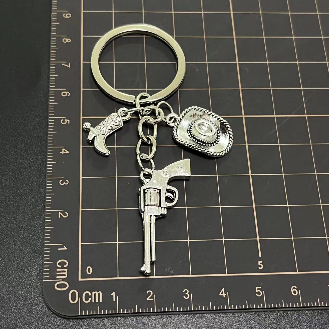 Cowboy Hats Riding Boots Pistols Cowboy Key Chains