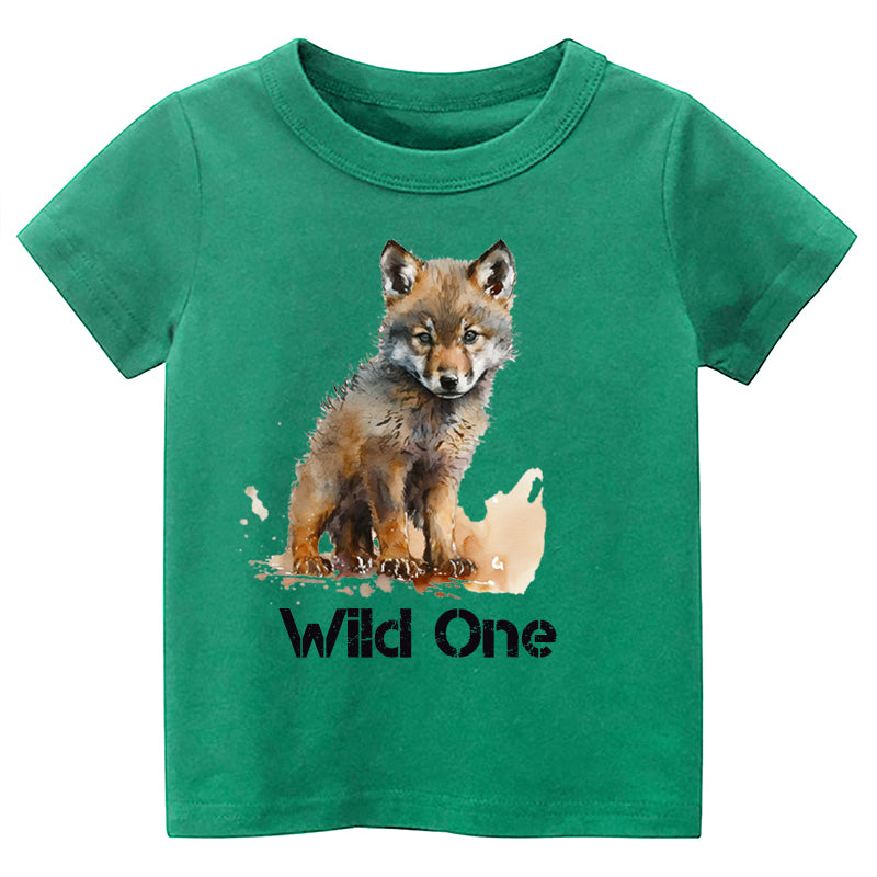 Wild One Wolf Kids T-shirt