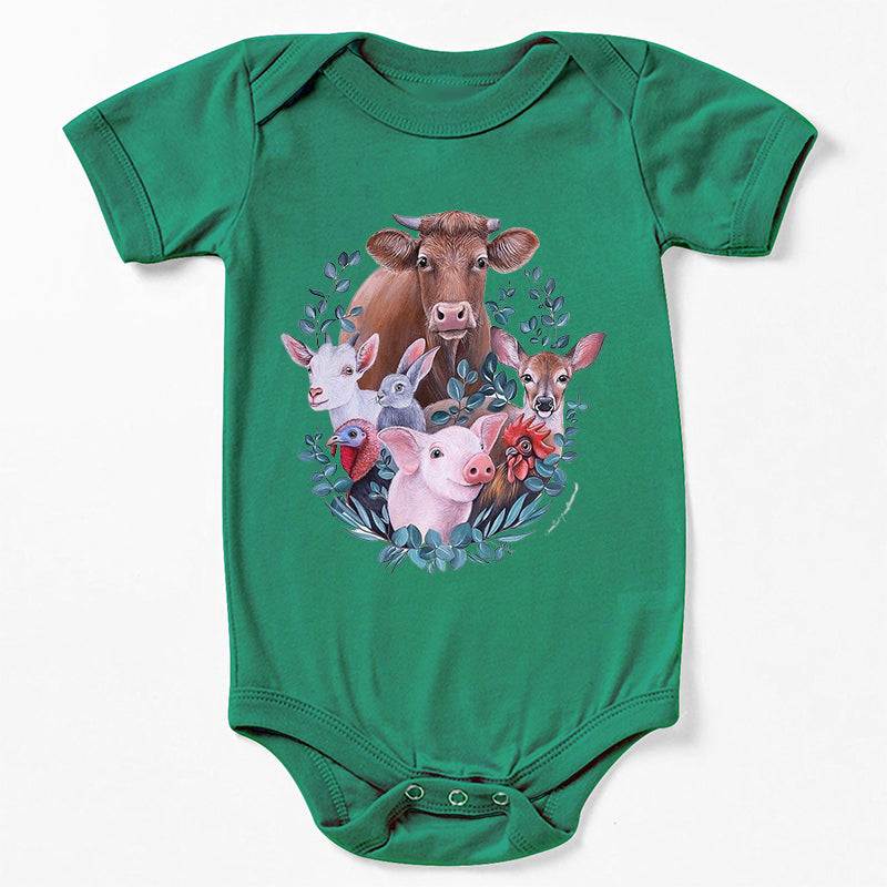 Farm Friends Baby Bodysuit