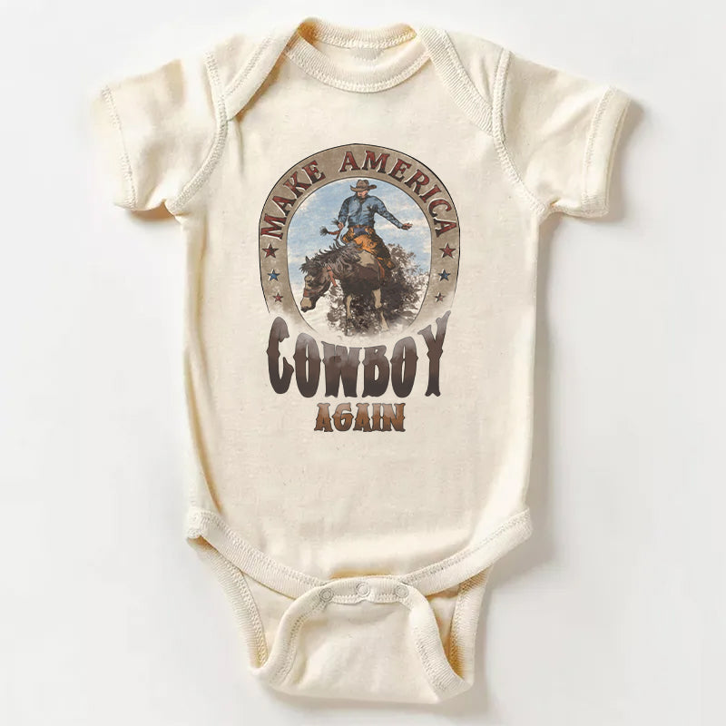 Make America Cowboy Again Baby Bodysuit