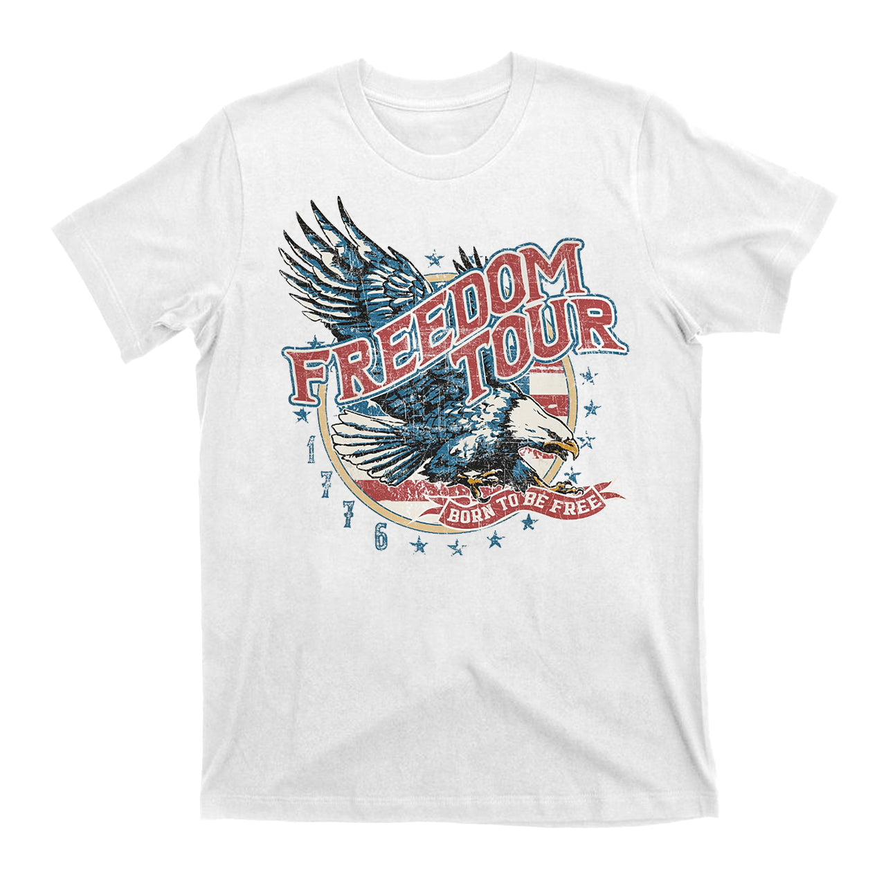 Freedom Tour Born To Be Free Cowboy T-Shirts