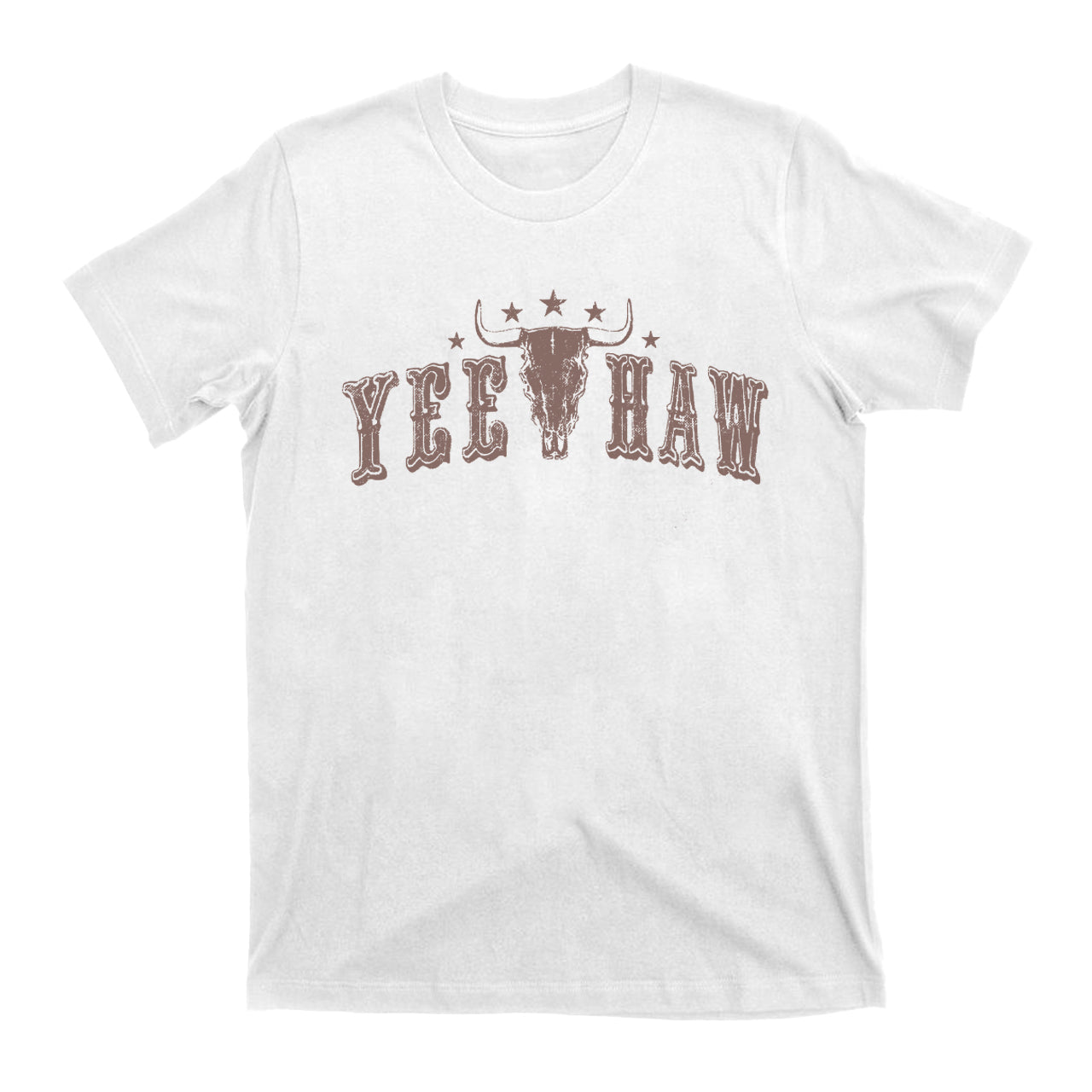 Yee-Haw Cowboy Retro Cow Skull T-Shirts