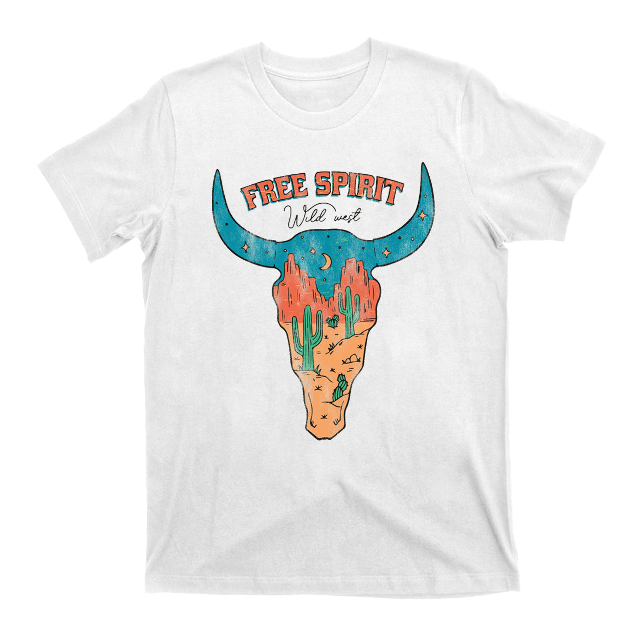 Vintage Western Free Spirit Distressed T-Shirts