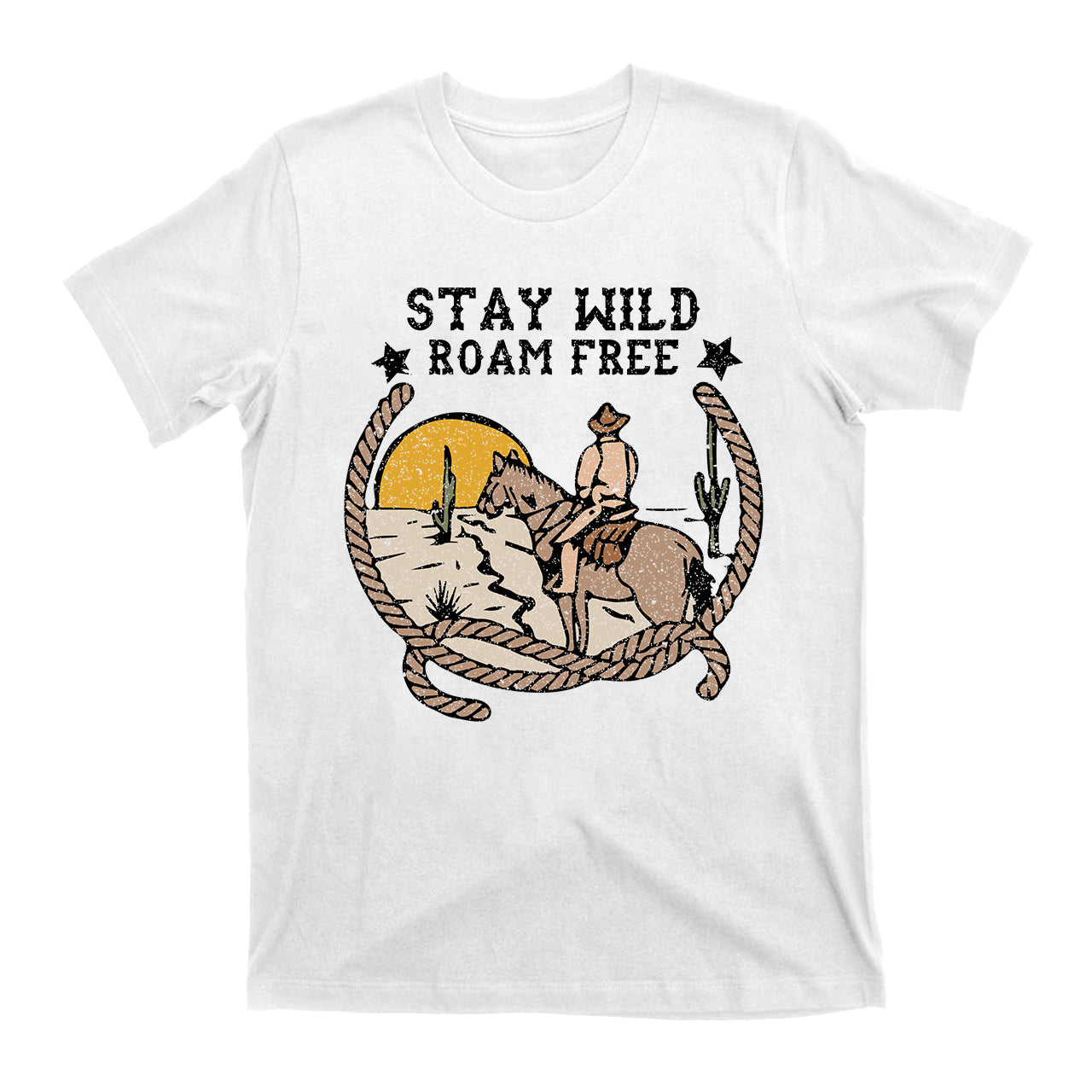 Stay Wild Western Cowboy T-Shirt
