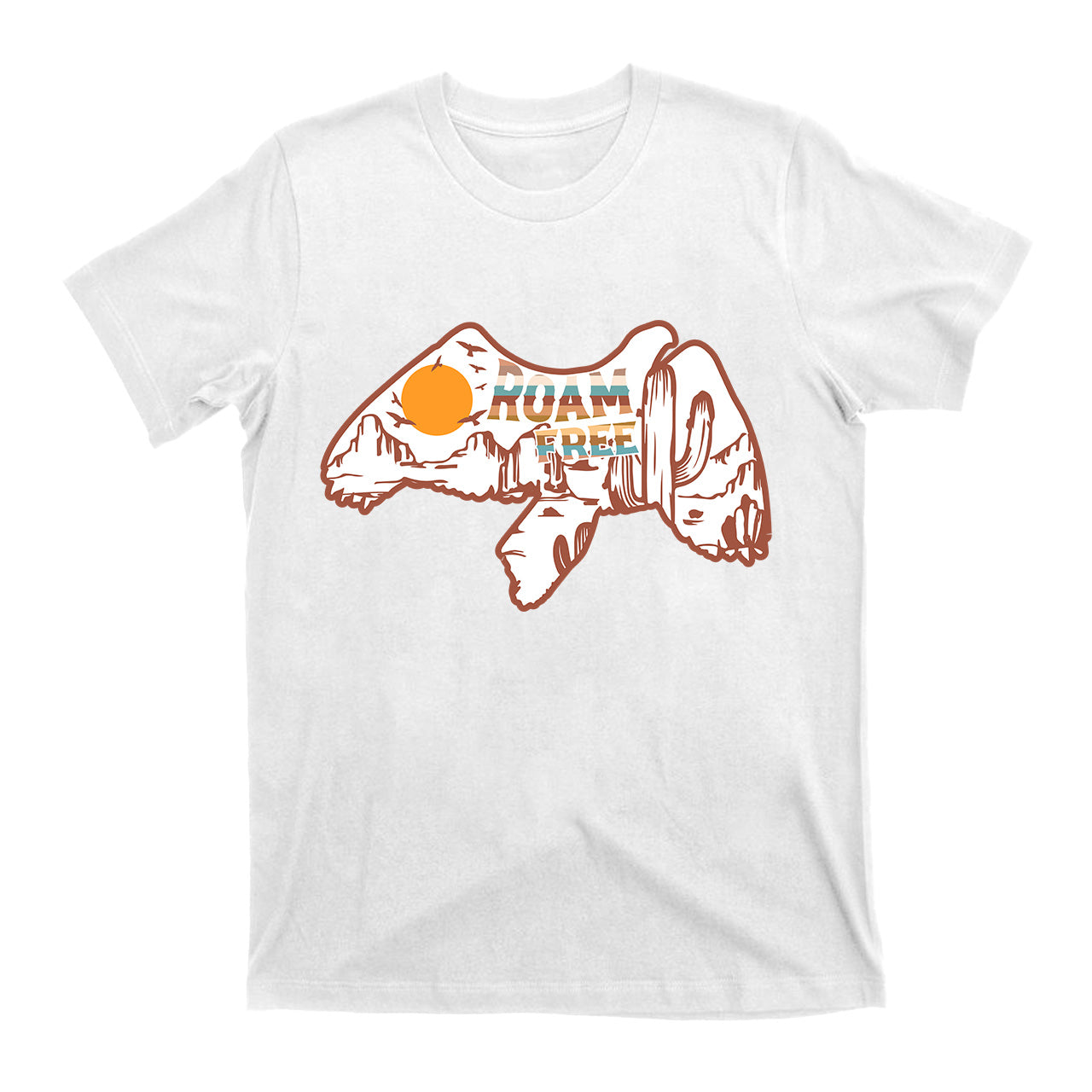 Roam Free Cowboy Independence Day T-Shirt