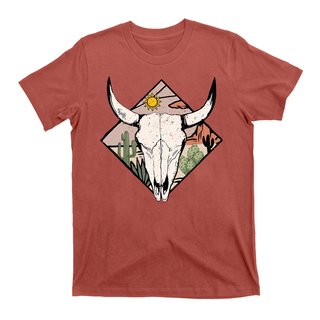 Boho Cow Skull Shirts
