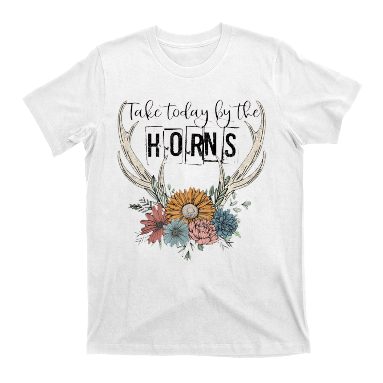 Take Today By The Horns Cowboy T-Shirts