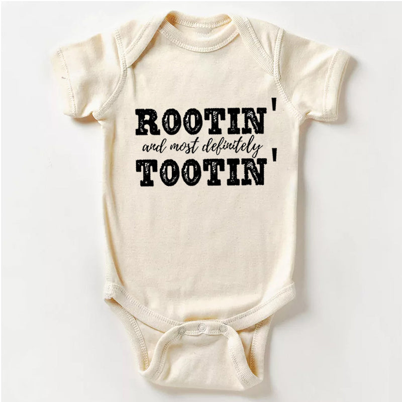 Rootin And Most Definitely Tootin Baby Bodysuit