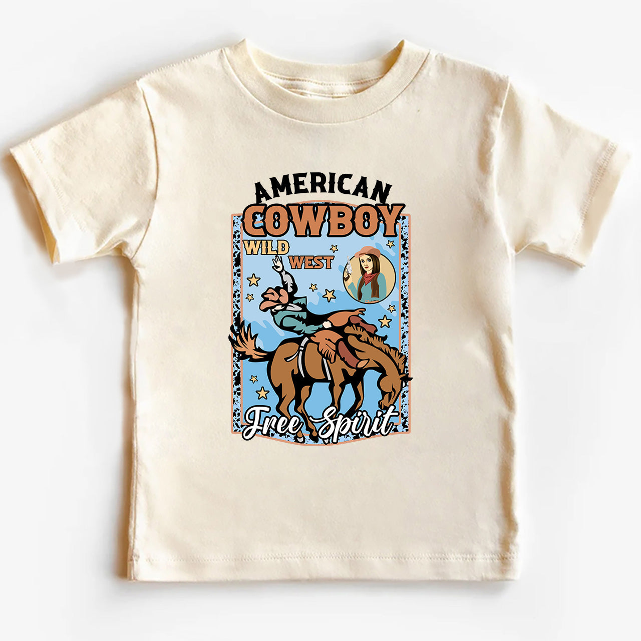 American Cowboy Free Spirit Cowboy Kids T-shirt
