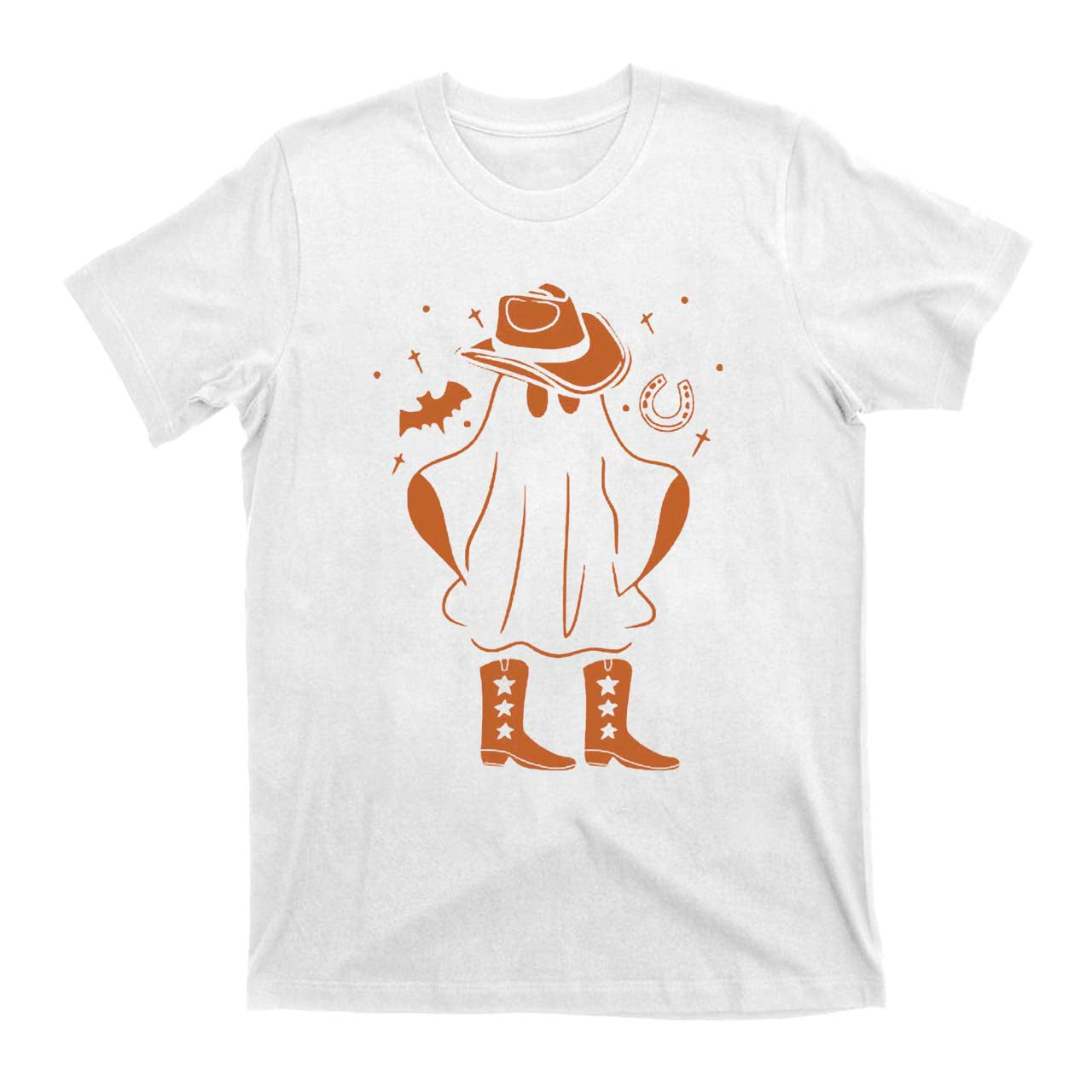 Boo Haw Cowboy Ghost Western Country Halloween T-Shirt