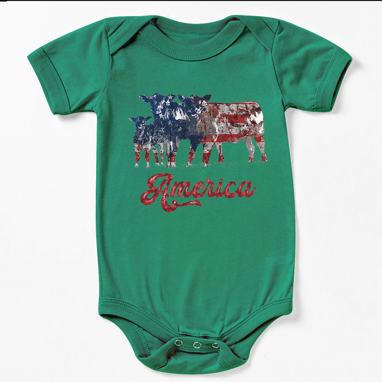 America 4th Of July Memorial Day Baby Bodysuit