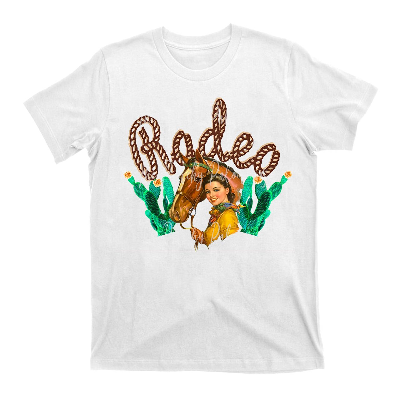 Vintage Retro Rodeo Cowgirl T-Shirts