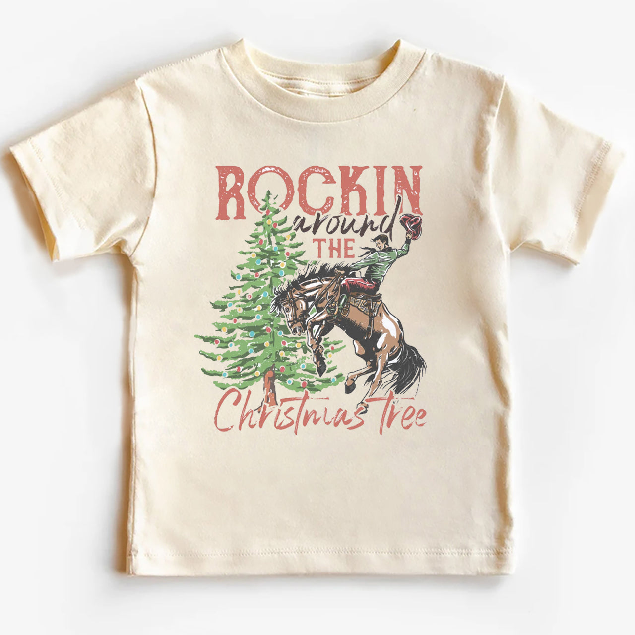 Rockin' Around The Christmas Tree Kids T-shirts