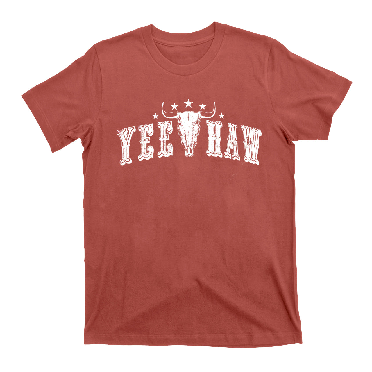 Yee-Haw Cowboy Retro Cow Skull T-Shirts