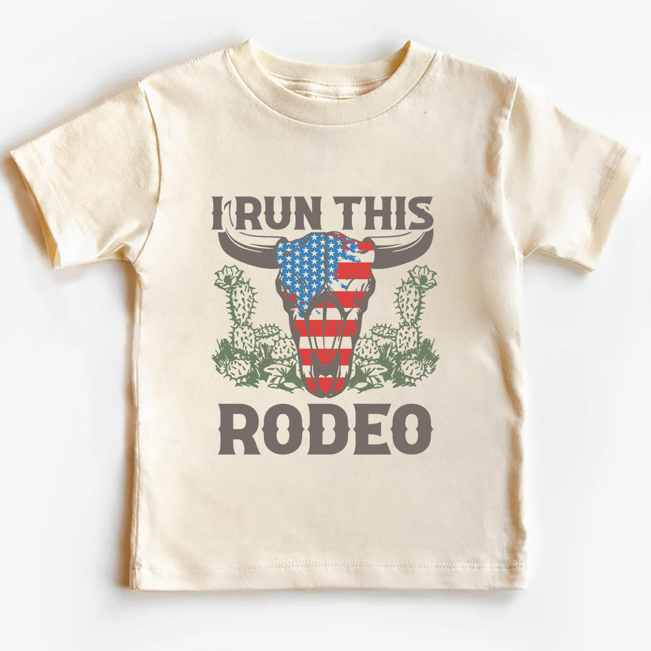 I Run This Rodeo Cowboy Kids T-shirt