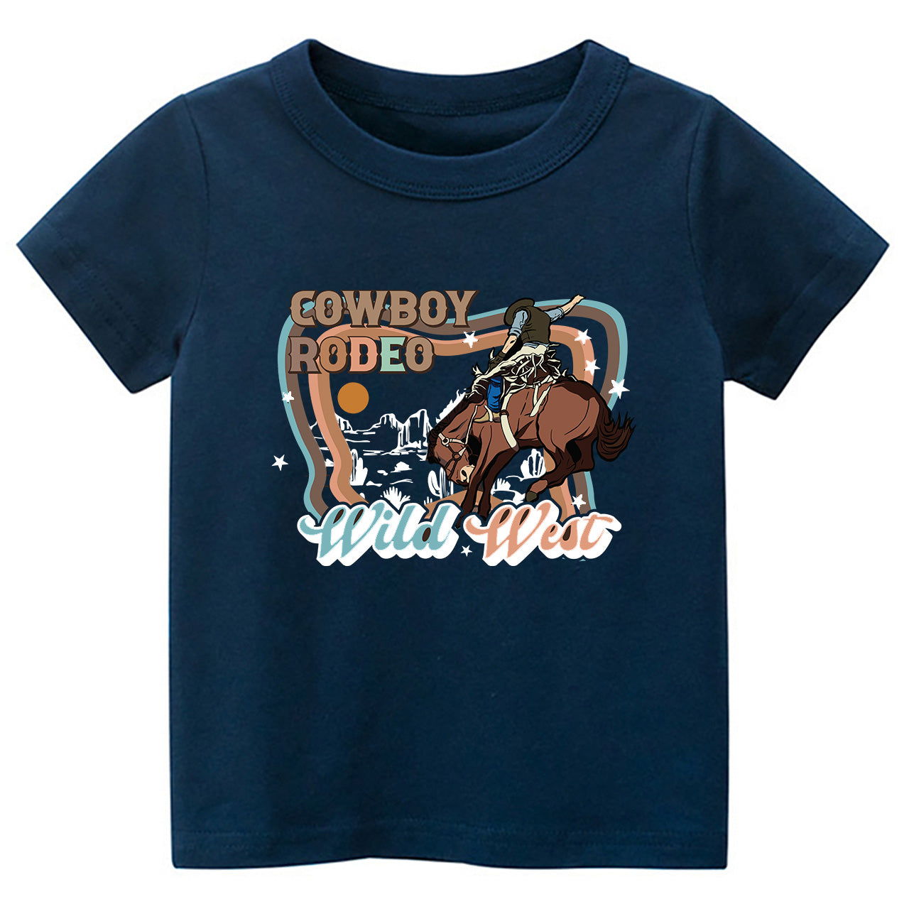 Cowboy Rodeo Wild West Cowboy Kids T-shirt