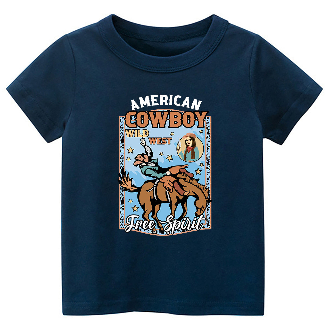 American Cowboy Free Spirit Cowboy Kids T-shirt