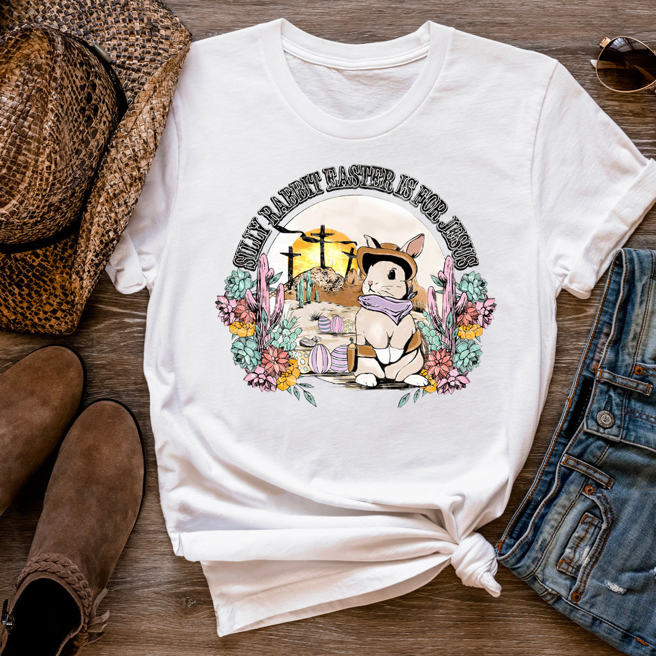 Silly Rabbit Easter Is For Jesus Shirts