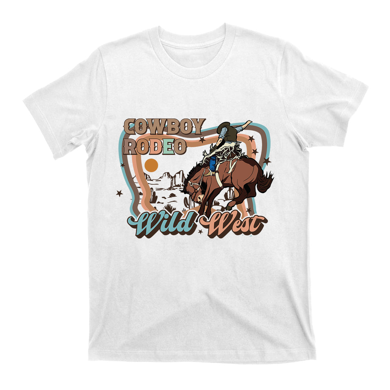 Cowboy Rodeo Wild West Independence Day T-Shirts