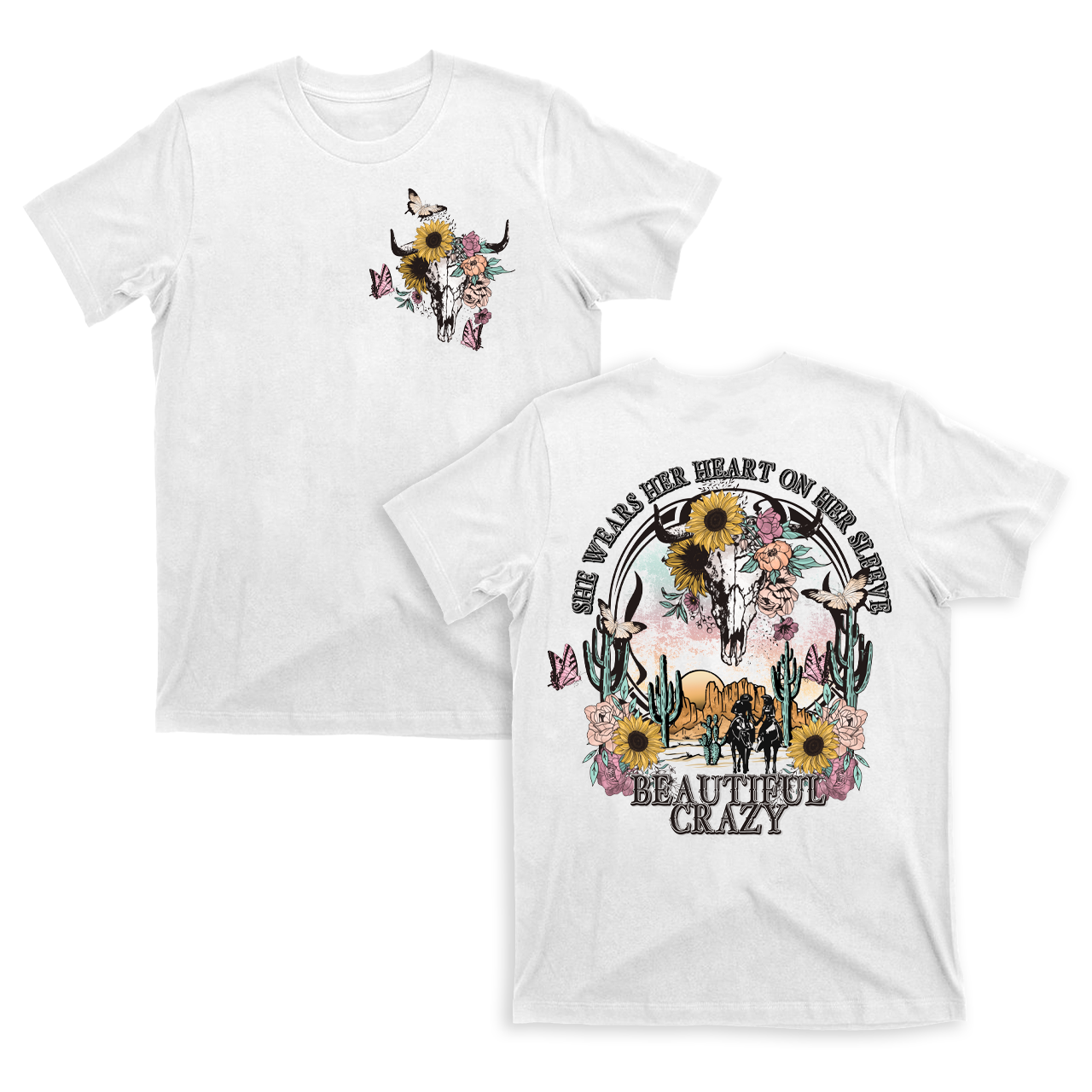 Beautiful Crazy Cowboy T-Shirts