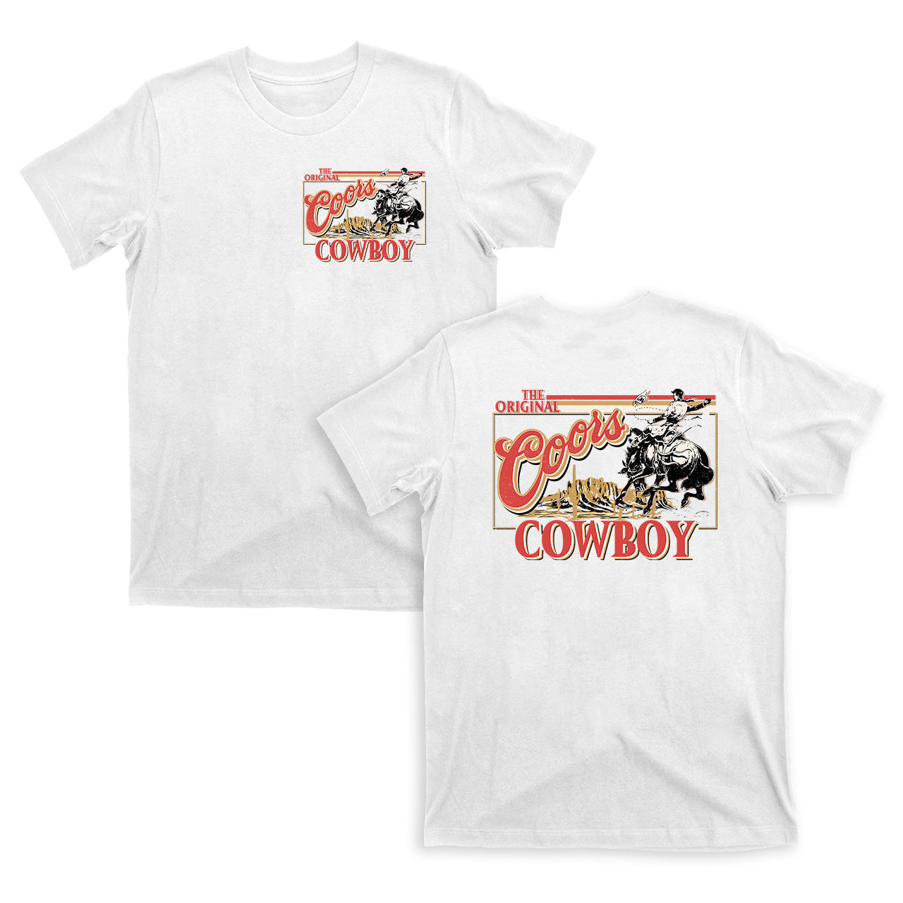 The Original Coors Cowboy Men's Beer Shirts