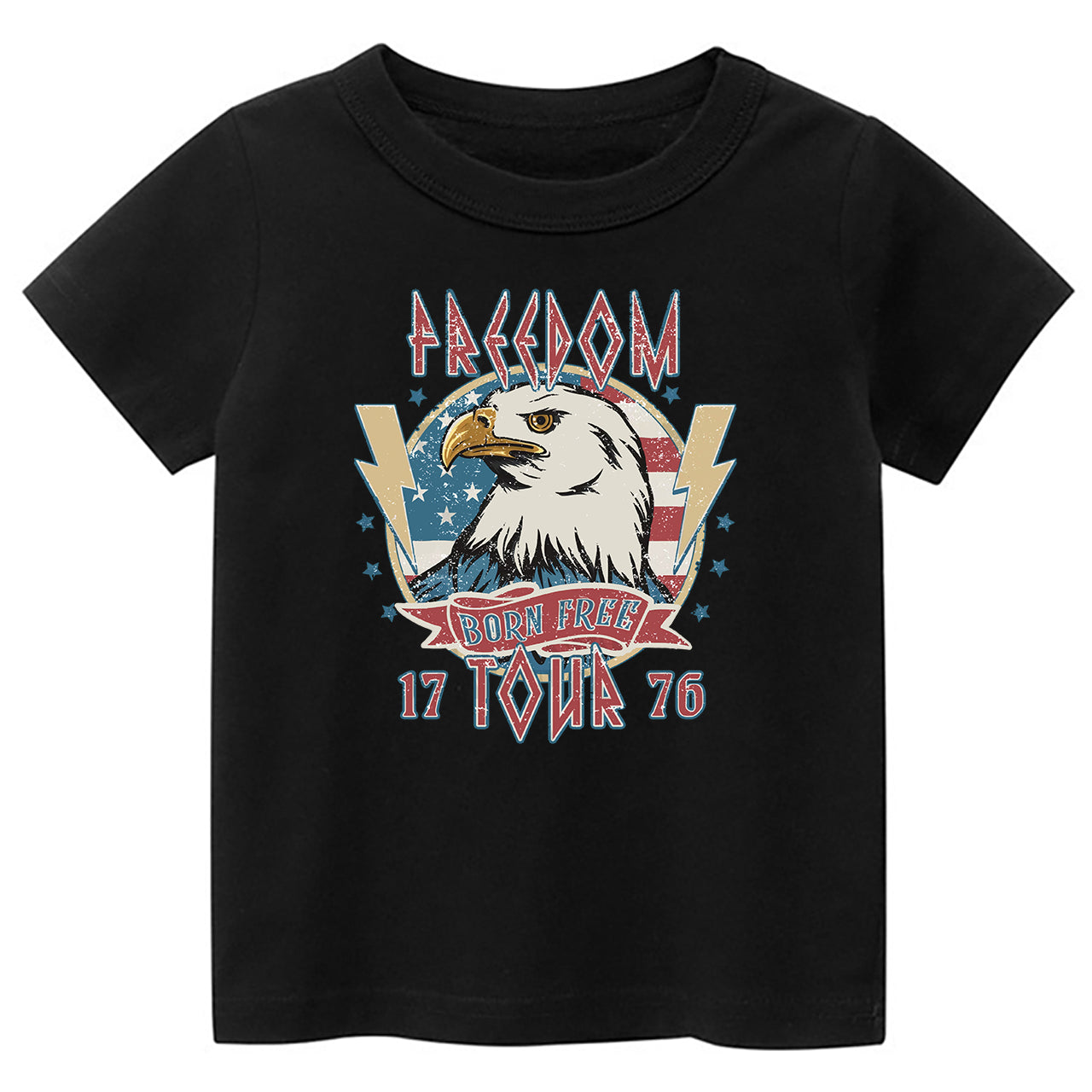 Freedom Born Free 1776 Tour Kids T-shirt