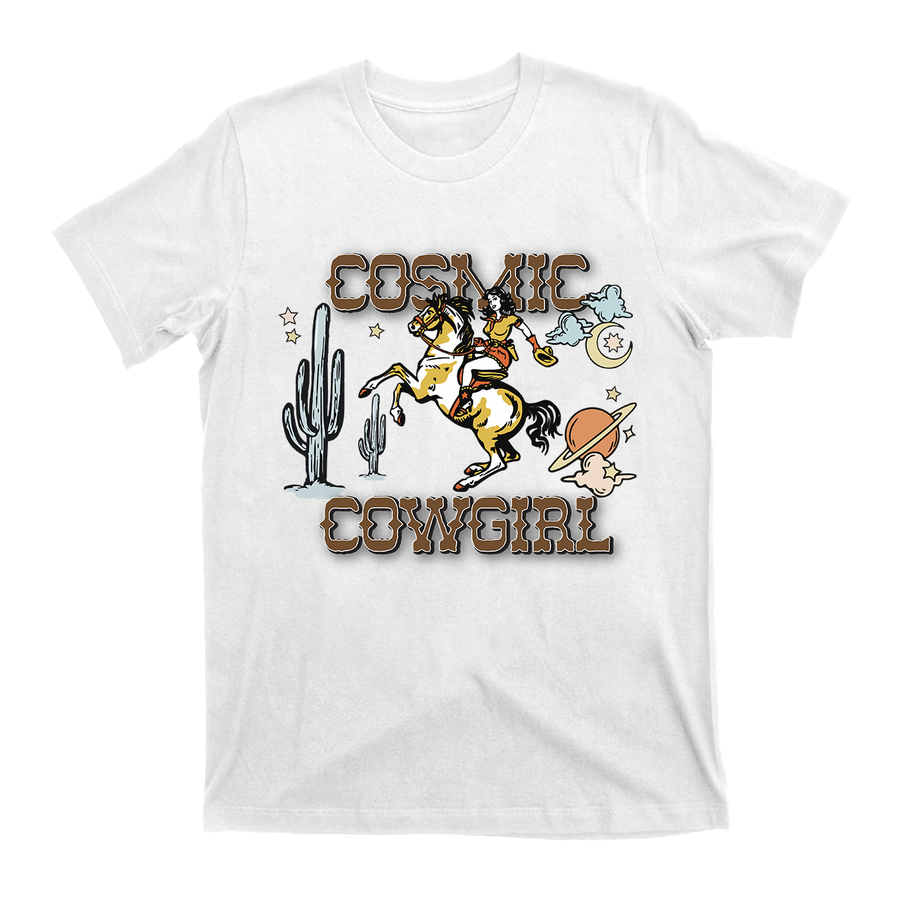 Cosmic Western Cowgirl T-Shirts