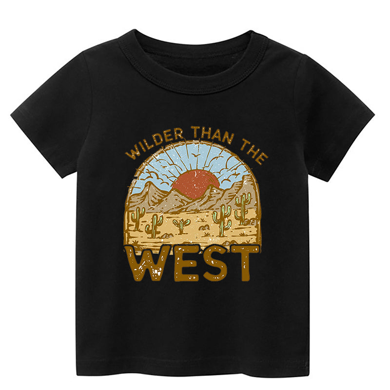 Wilder Than The West Kids T-shirt