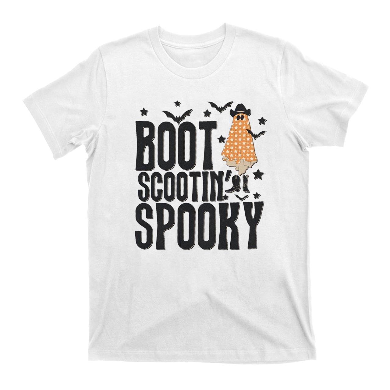 Boot Scootin’ Spooky Western Ghost Halloween T-Shirts