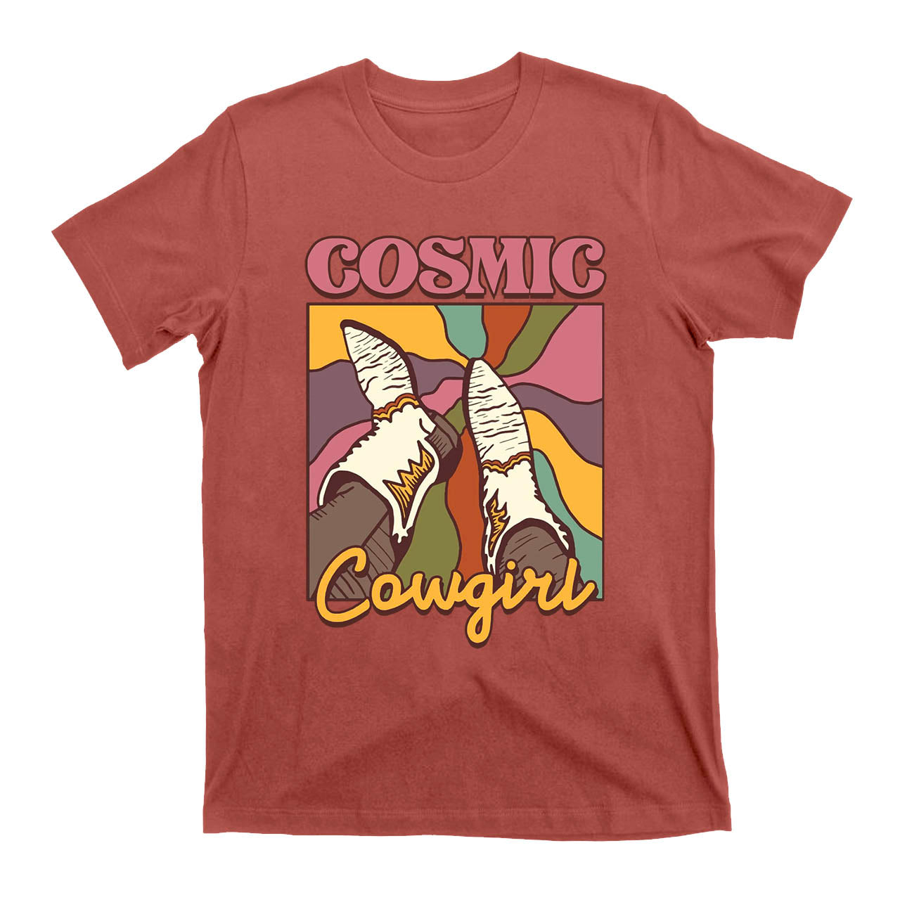 Cosmic Cowgirl Boots Cowboy T-Shirts