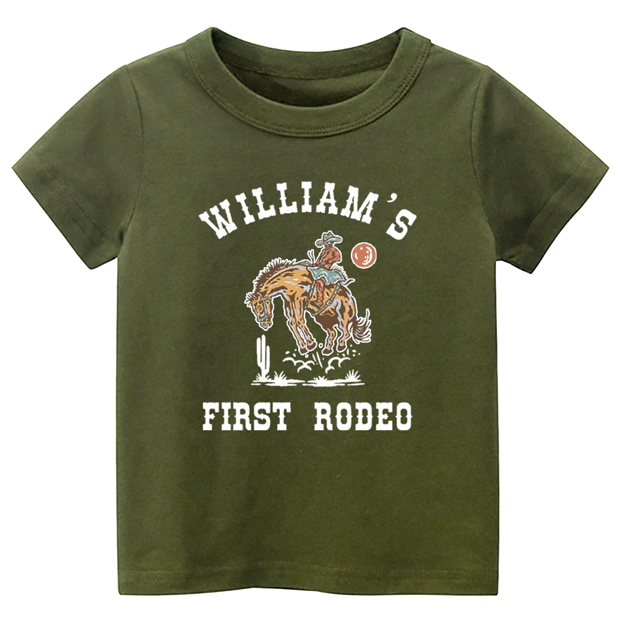 Customized My First Rodeo Kids T-shirt