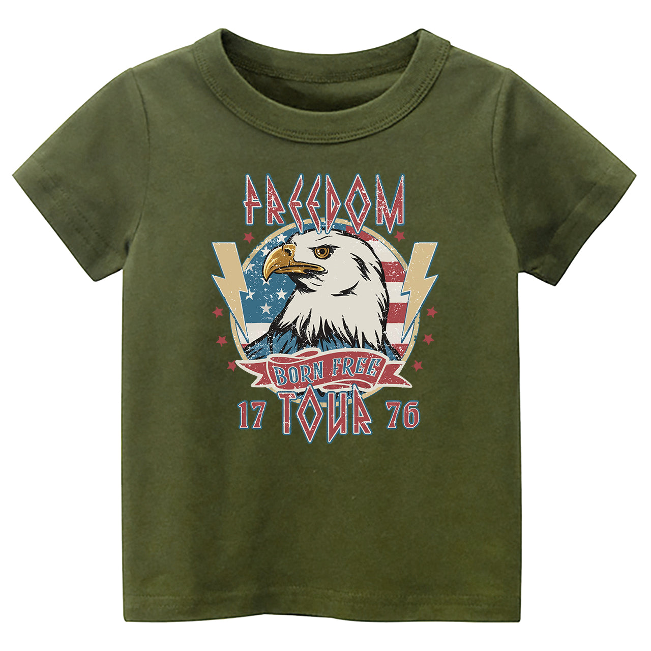 Freedom Born Free 1776 Tour Kids T-shirt