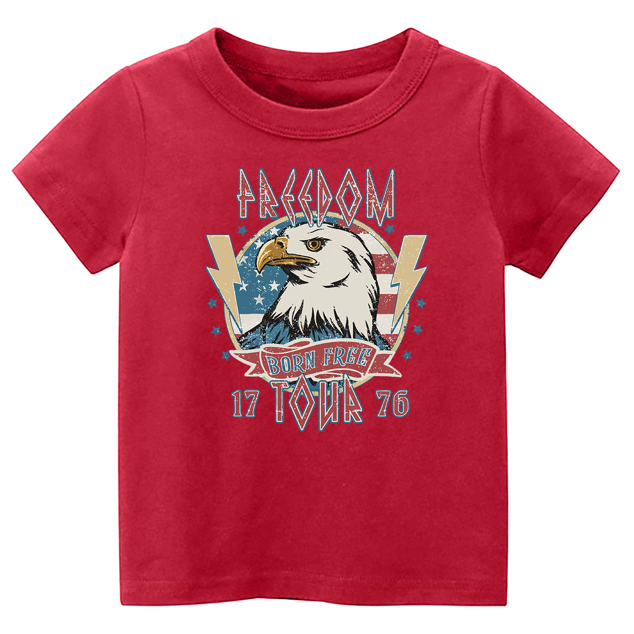 Freedom Born Free 1776 Tour Kids T-shirt