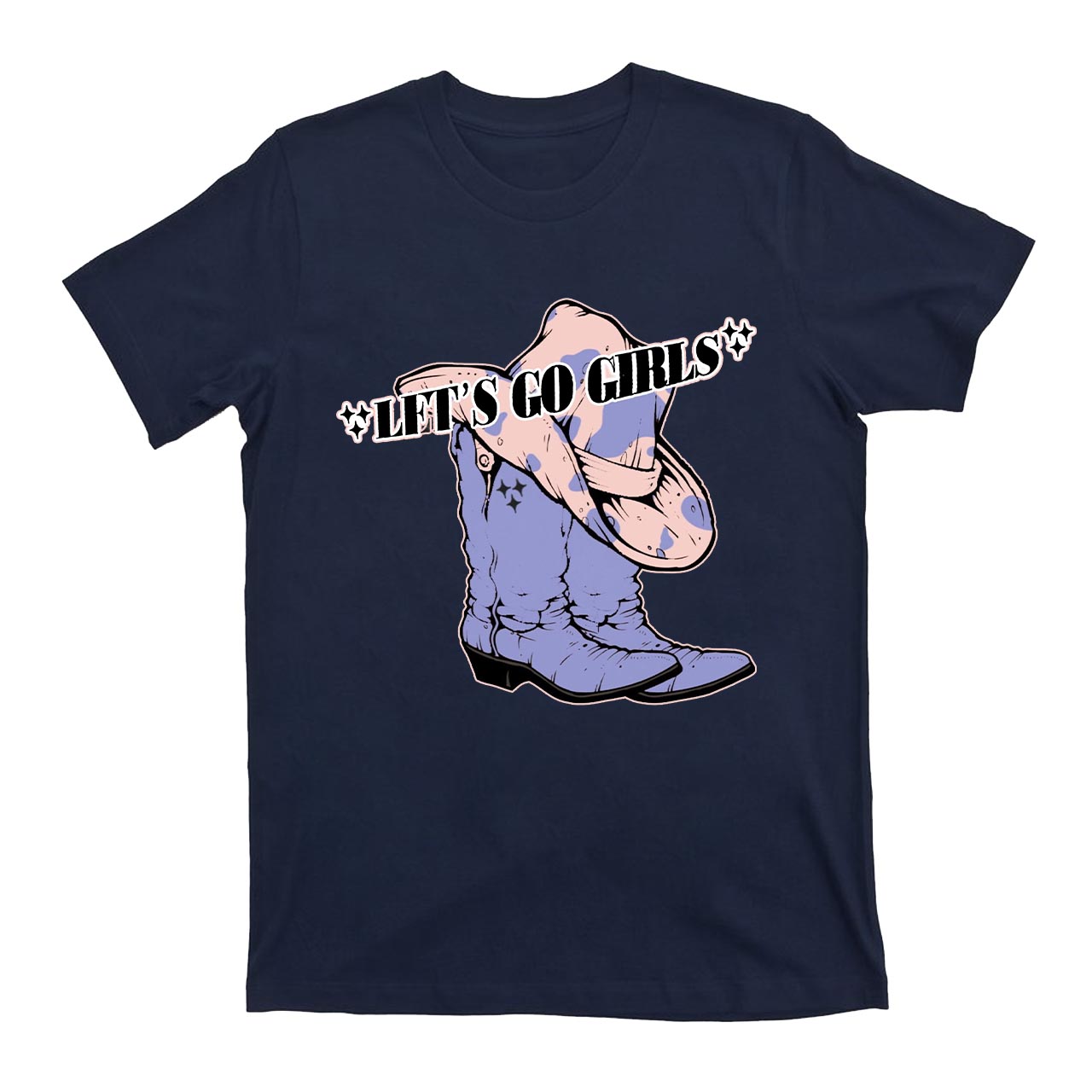 Let’s Go WIth These Boots Girls Cowboy T-Shirts