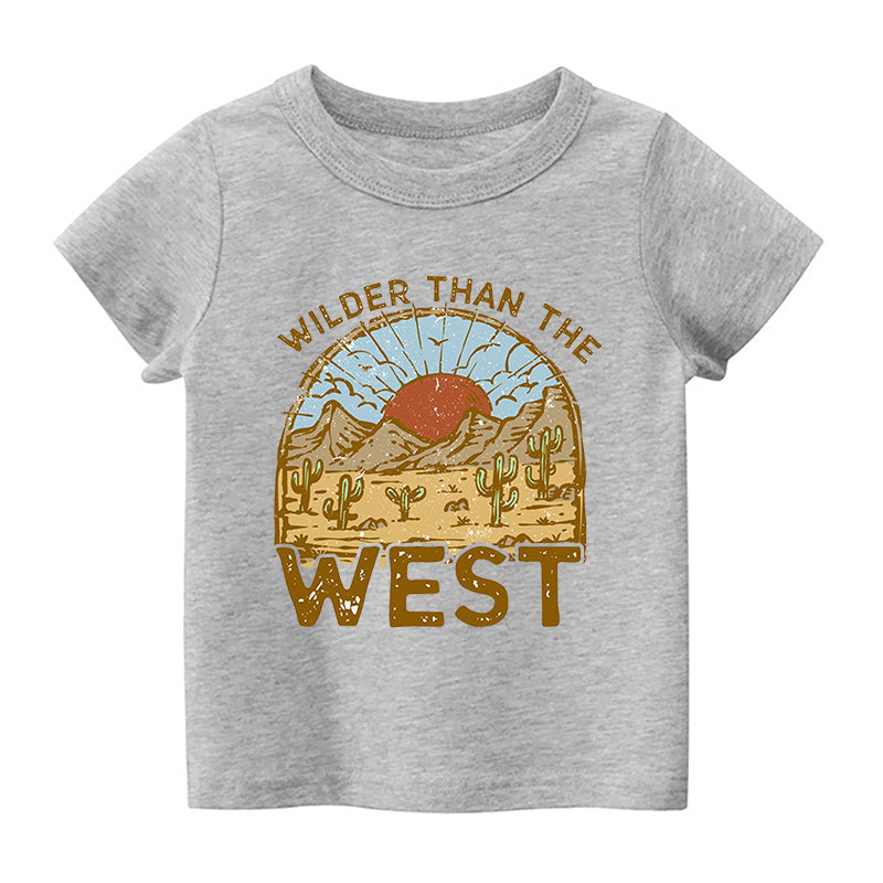 Wilder Than The West Kids T-shirt