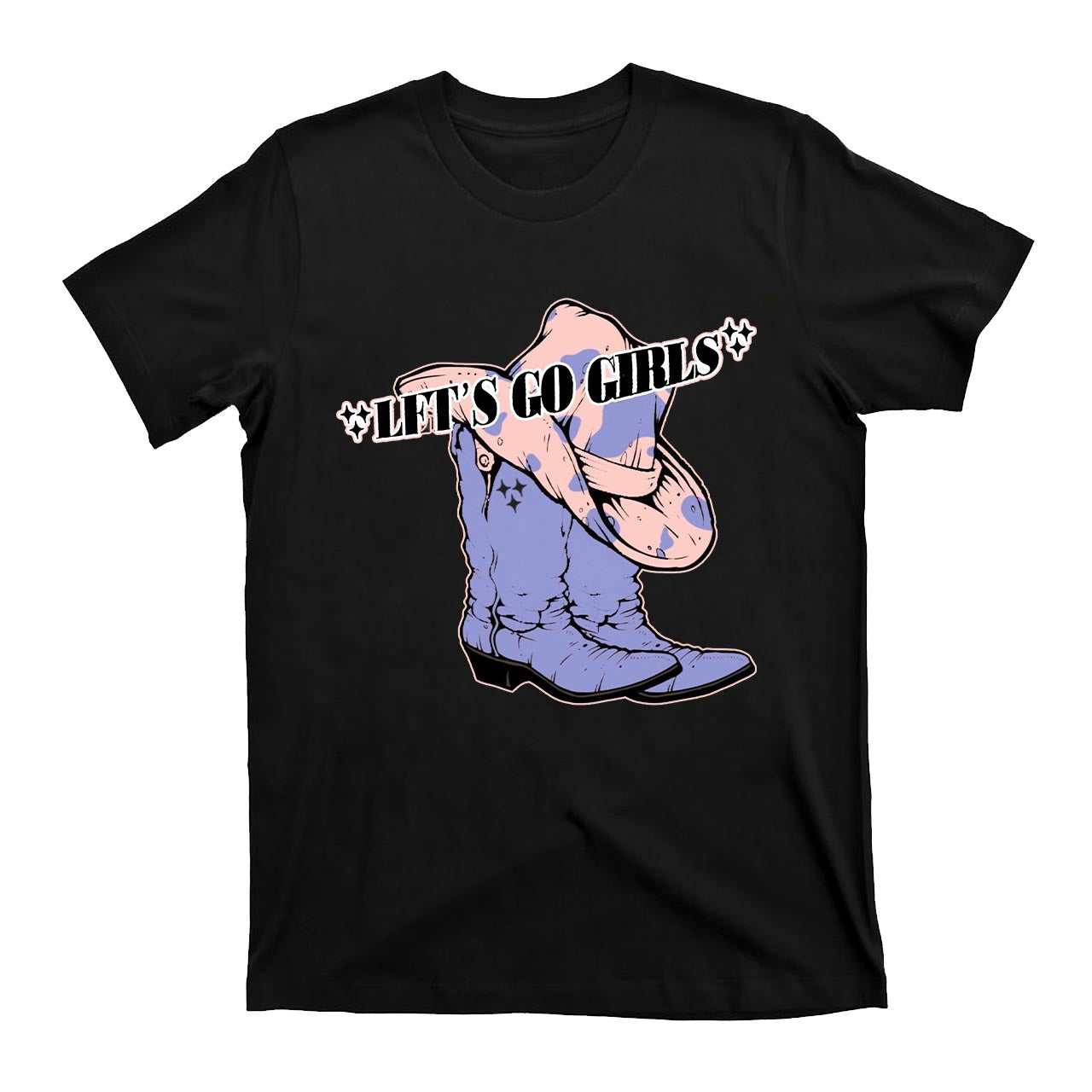 Let’s Go WIth These Boots Girls Cowboy T-Shirts