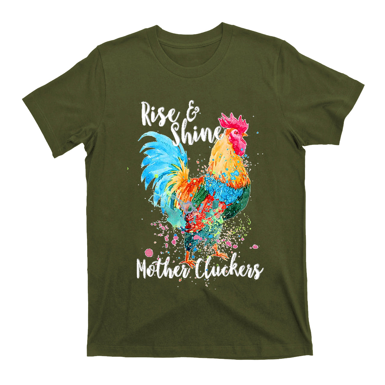 Rise And Shine Mother Cluckers Funny Chicken Cowboy T-Shirts