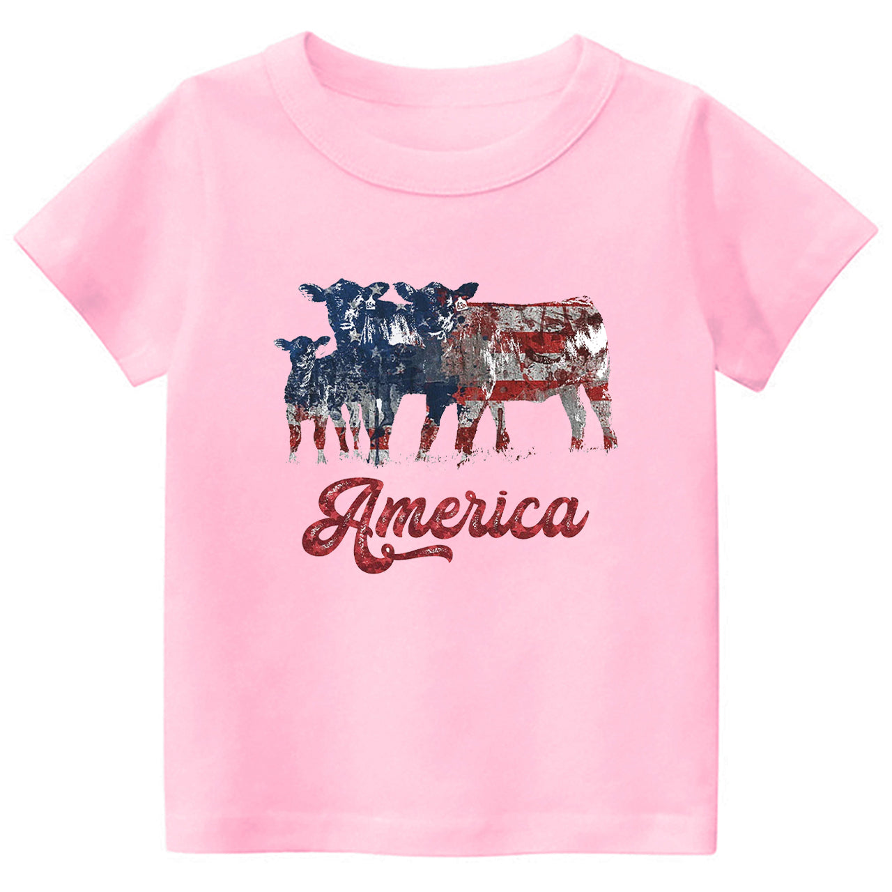 America 4th Of July Memorial Day Kids T-shirt