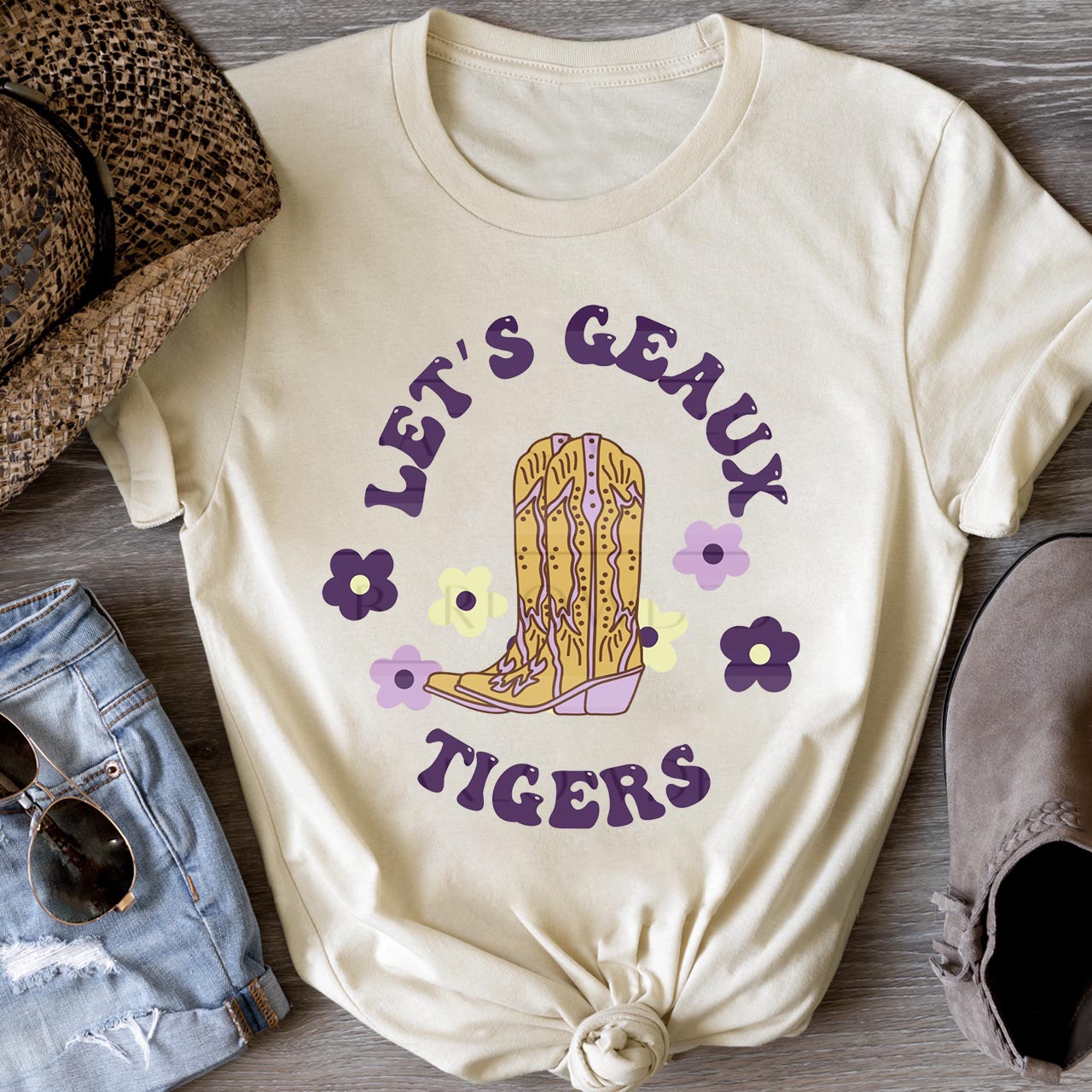 Let's Geaux Tigers Cowboy T-Shirts