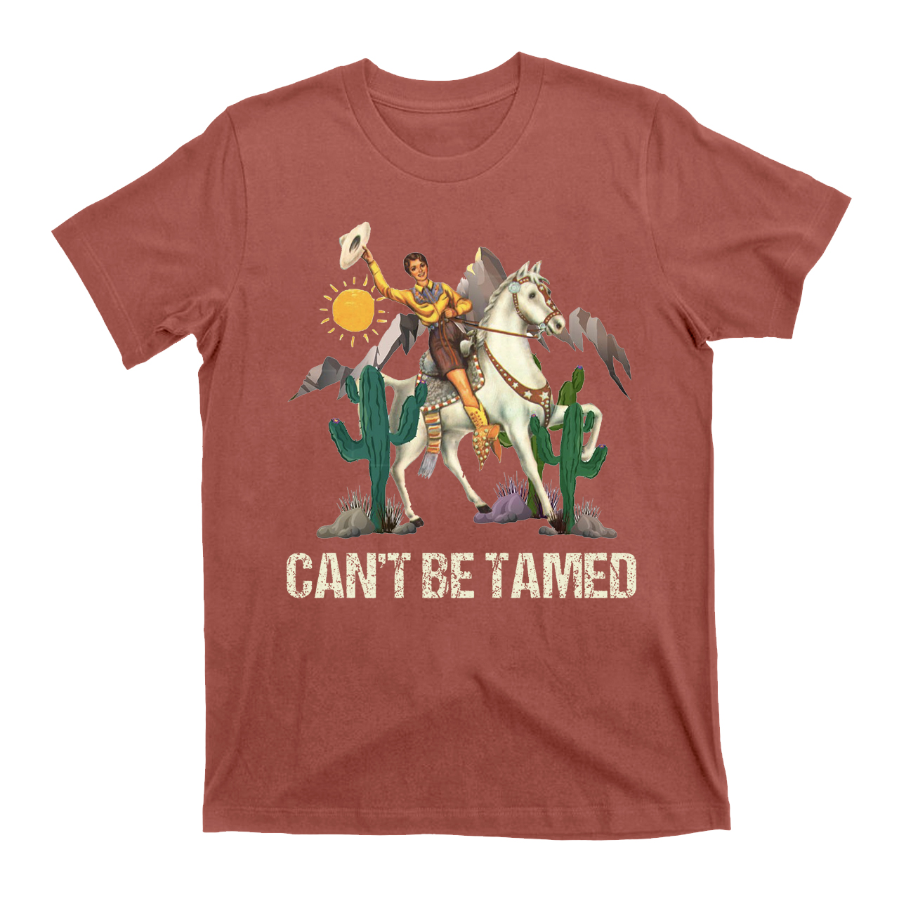 Can't Be Tamed Cowboy T-shirts