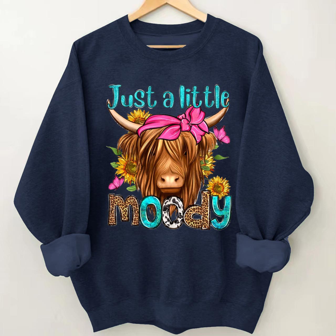 Cow discount moody sweatshirt