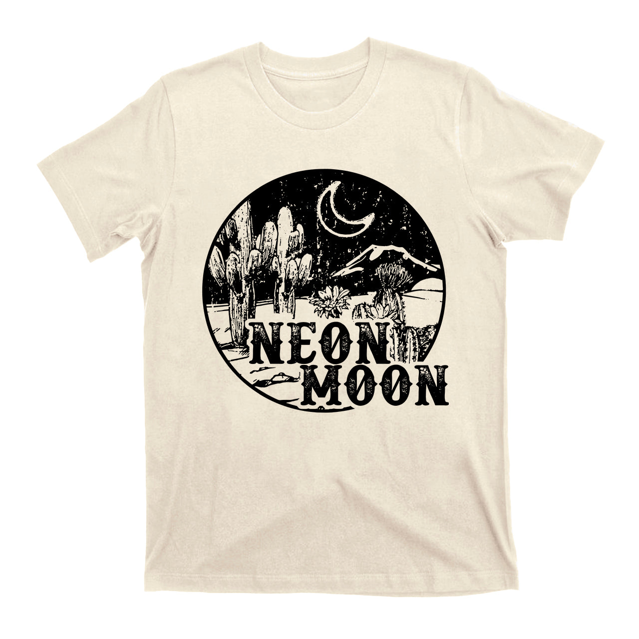 Black And White NEON MONN Western Rodeo T-Shirt