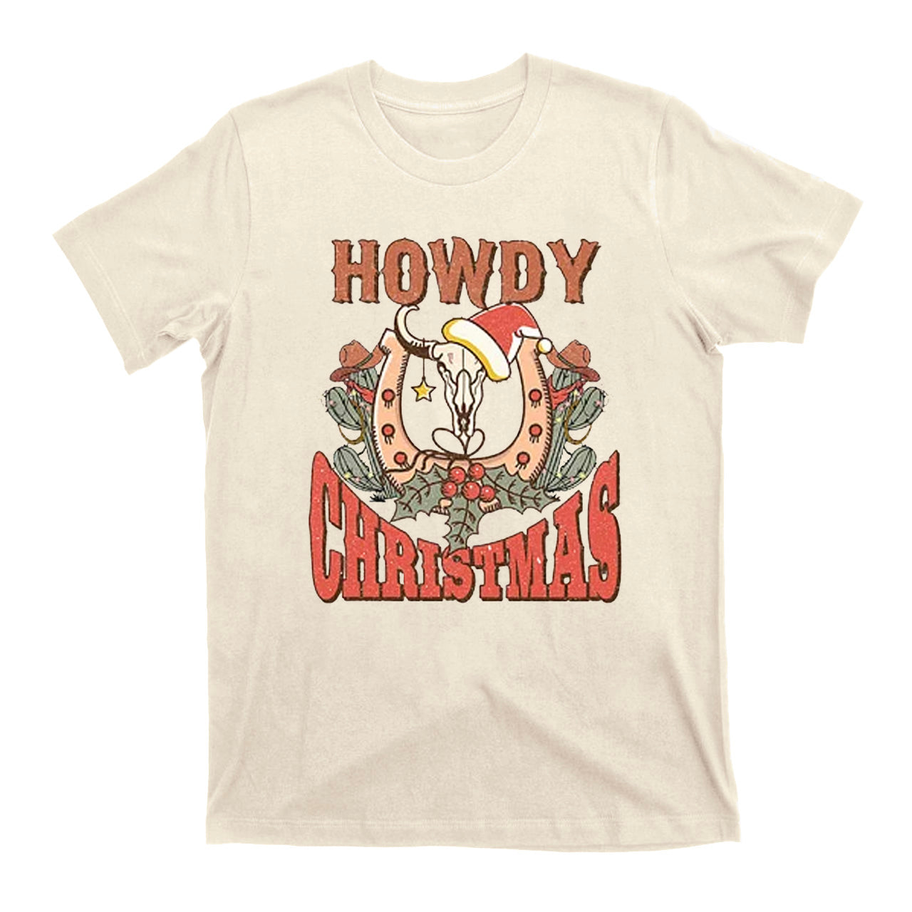 Howdy Christmas Vintage Western Cowboy T-Shirts