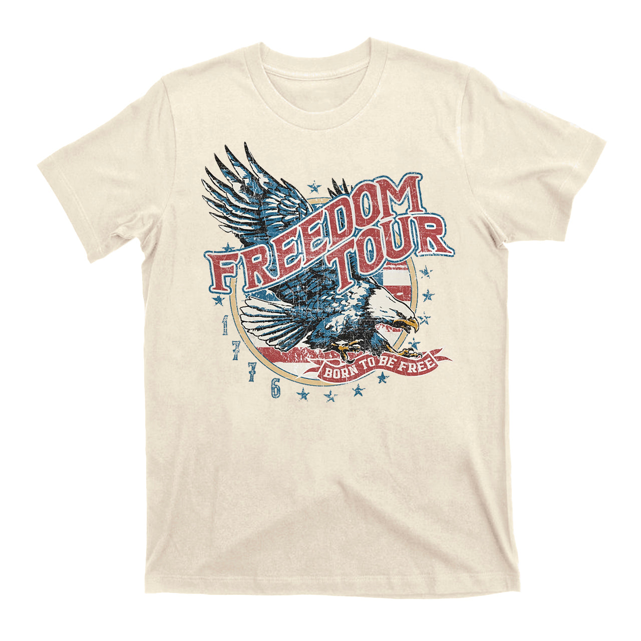 Freedom Tour Born To Be Free Cowboy T-Shirts