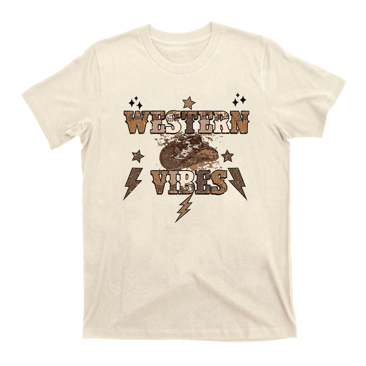 Western Hat Vibes T-Shirt For Cowboy